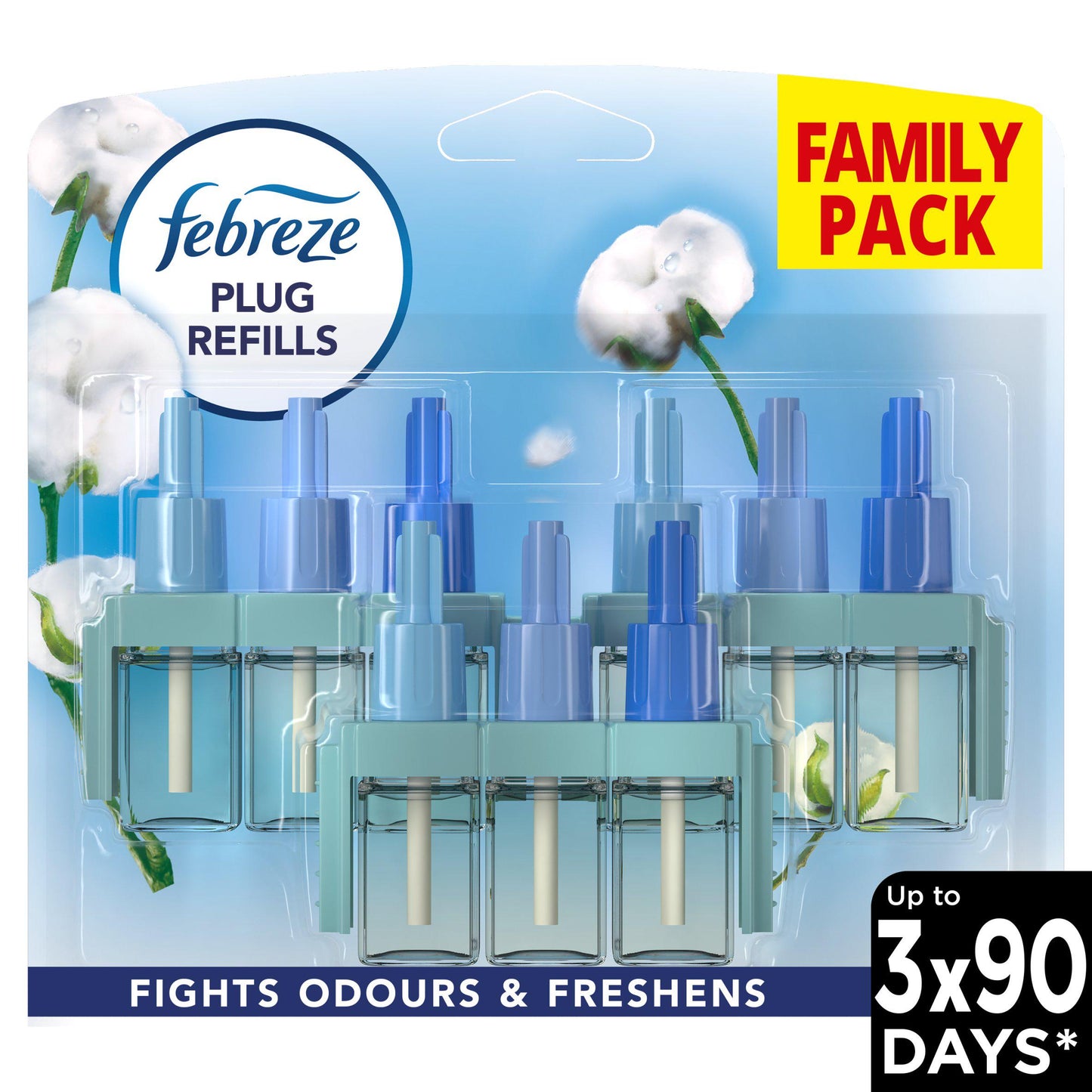 Febreze - 3Volution - Cotton Fresh - Air Freshener - Plug In Refill - Triple Pack 3x20ml
