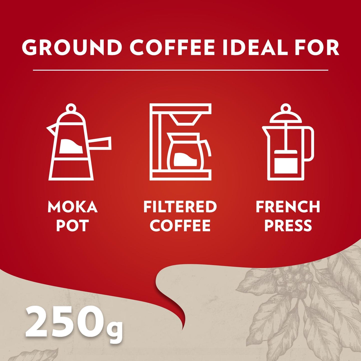 Lavazza - Qualità Rossa - Ground Coffee - 250g