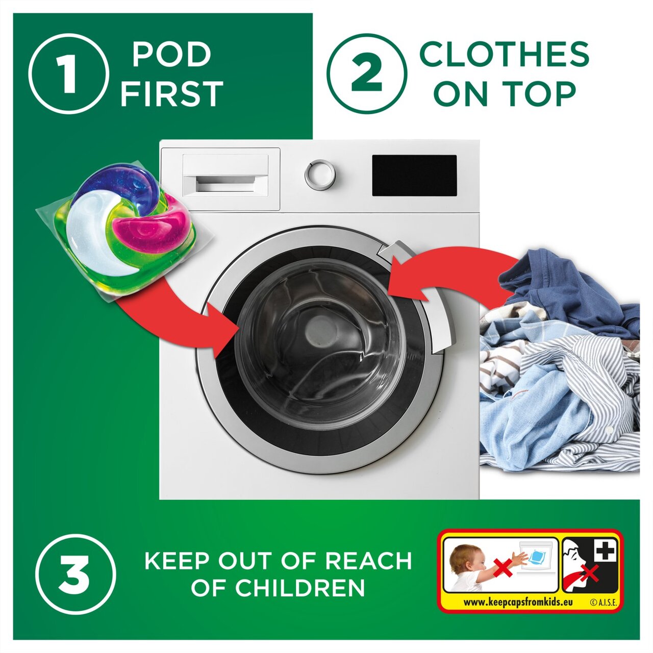 Ariel - The Big One - Colour - Washing Capsules - 29 Washes