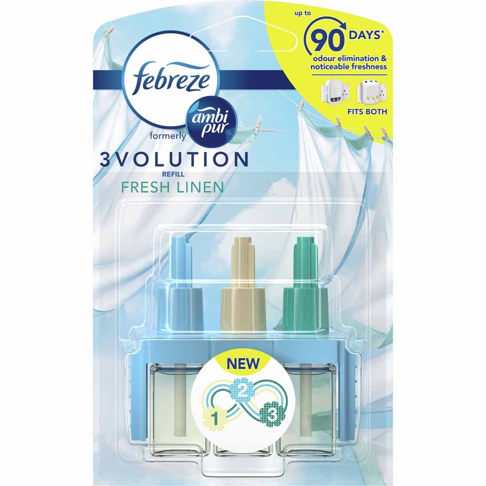 Febreze - Ambi Pur 3Volution Air Freshener Plug in Refill - Fresh Linen