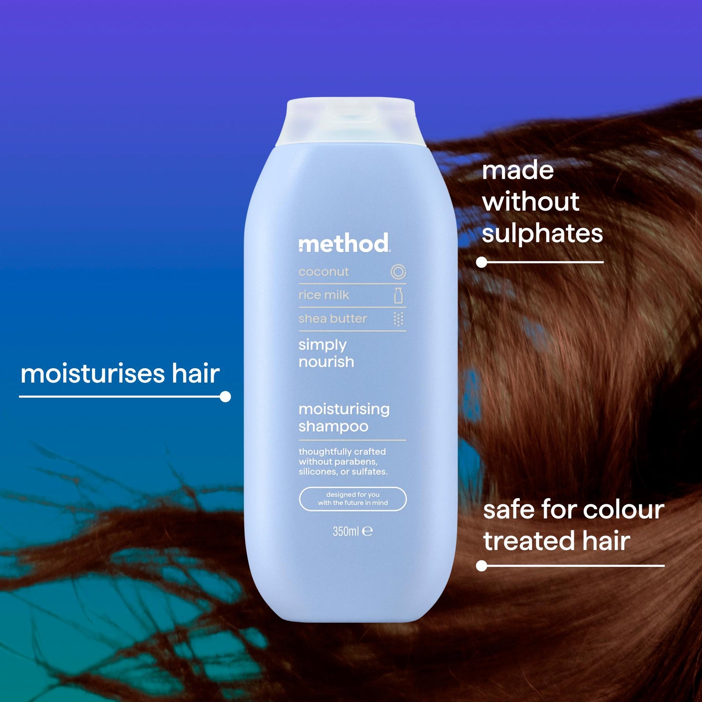 Method - Simply Nourish Moisturising - Shampoo - 350ml