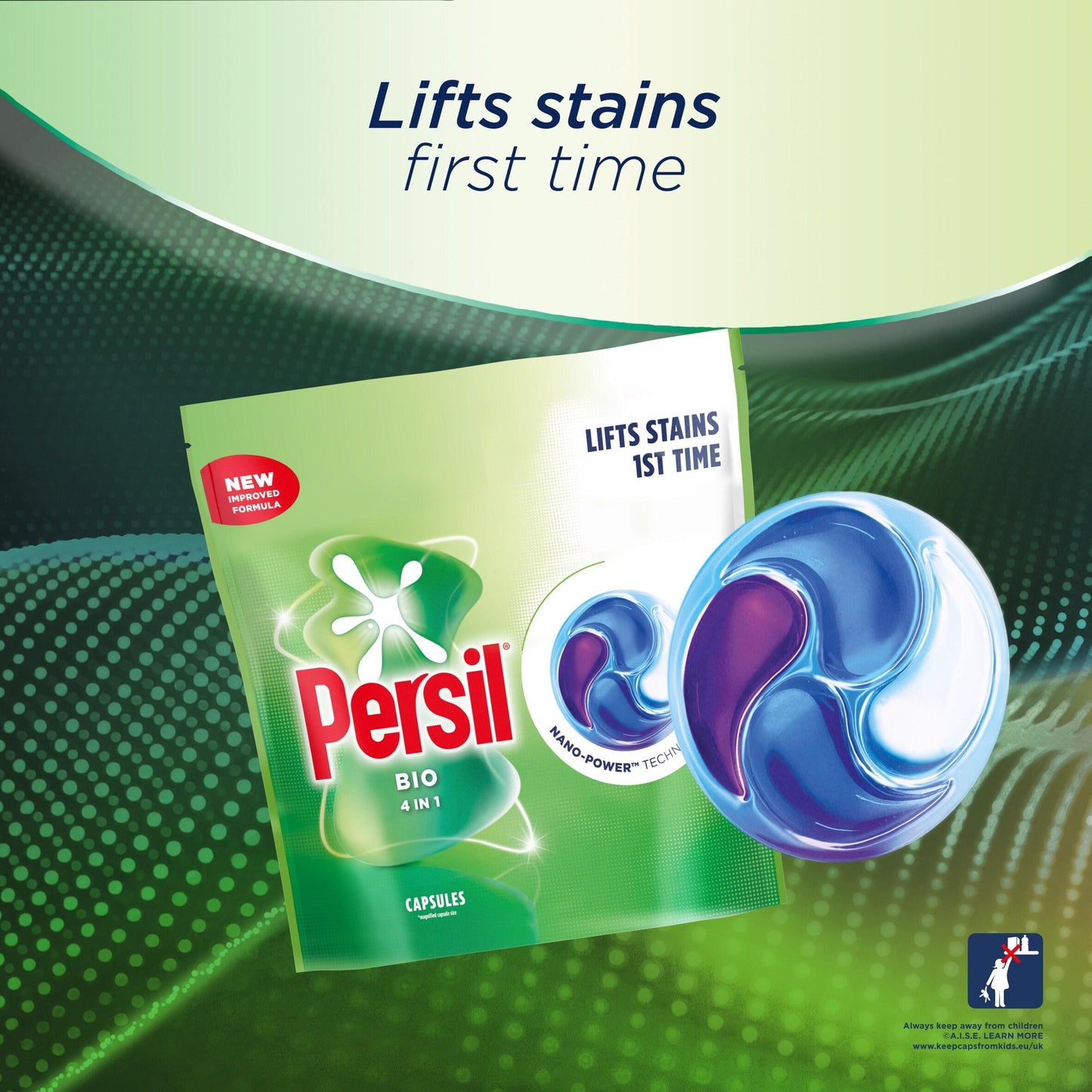 Persil - Bio - 48 Washes - 4 in 1 Fast Dissolving Capsules