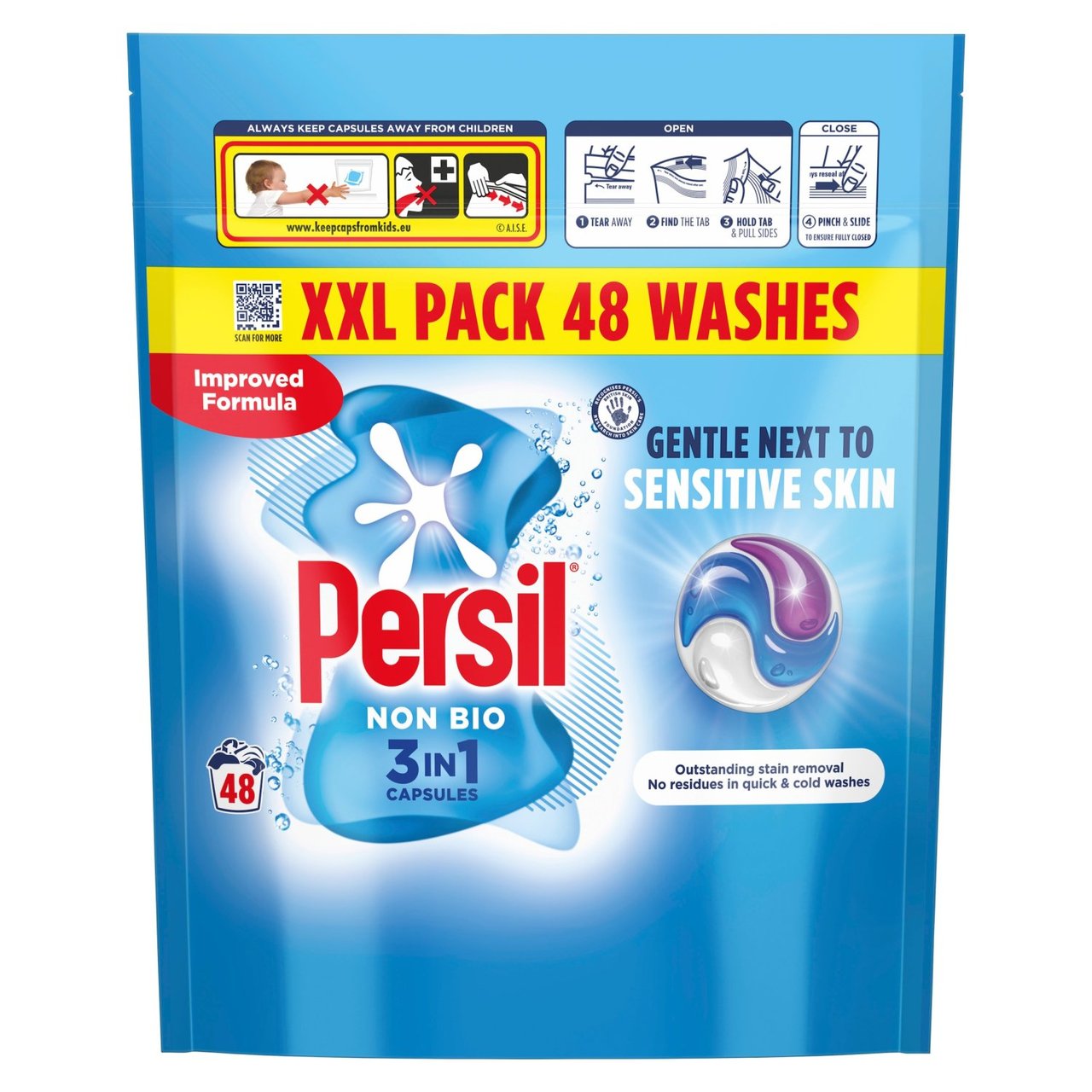 Persil - Non Bio - 3 in 1 Washing Capsules - 48 Washes