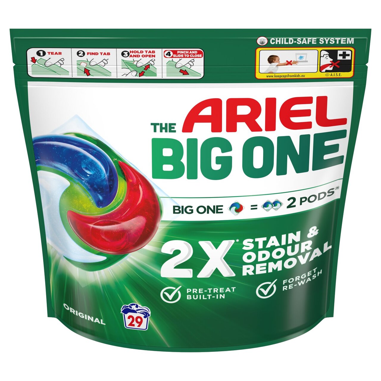Ariel - The Big One - Original - Washing Capsules - 29 Washes