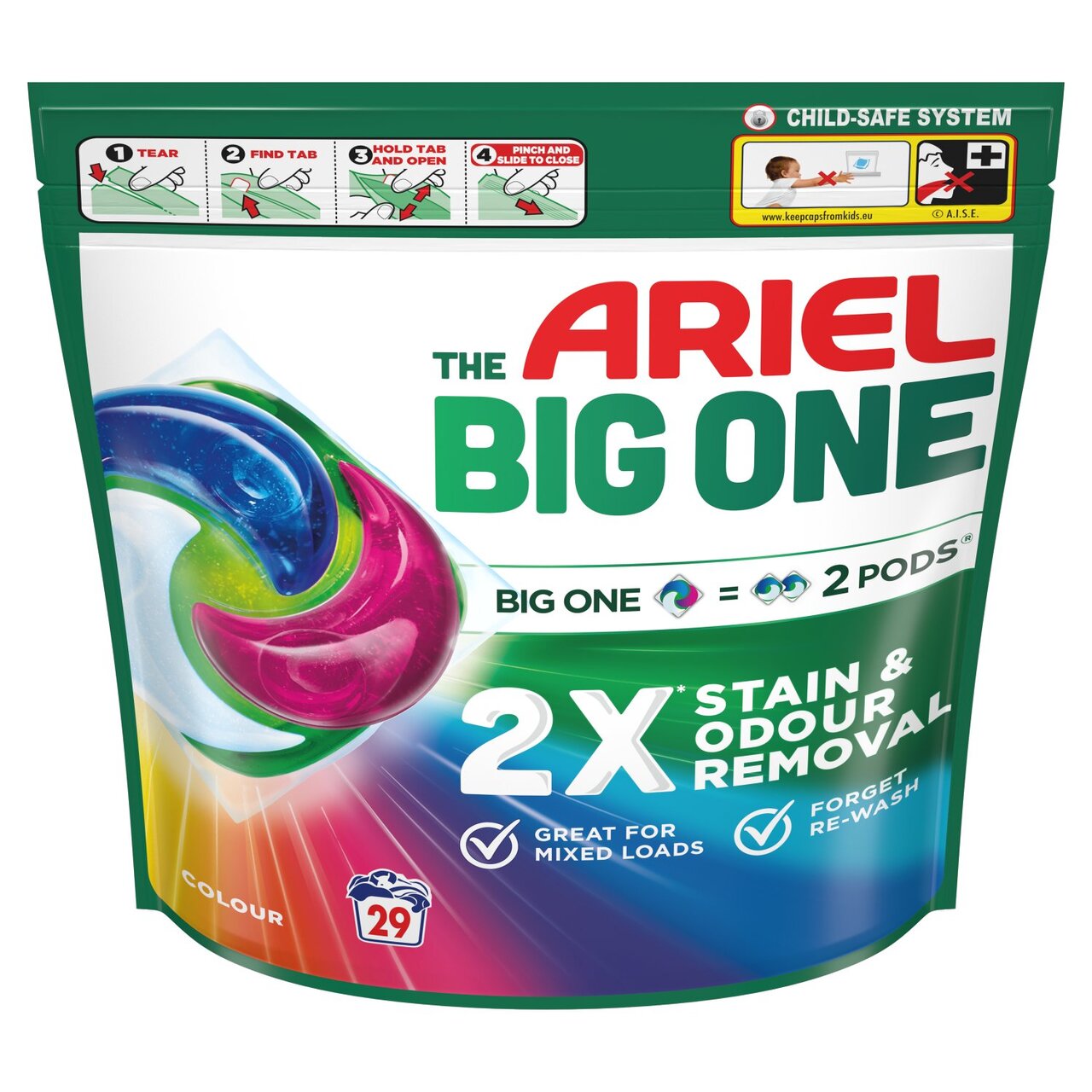 Ariel - The Big One - Colour - Washing Capsules - 29 Washes
