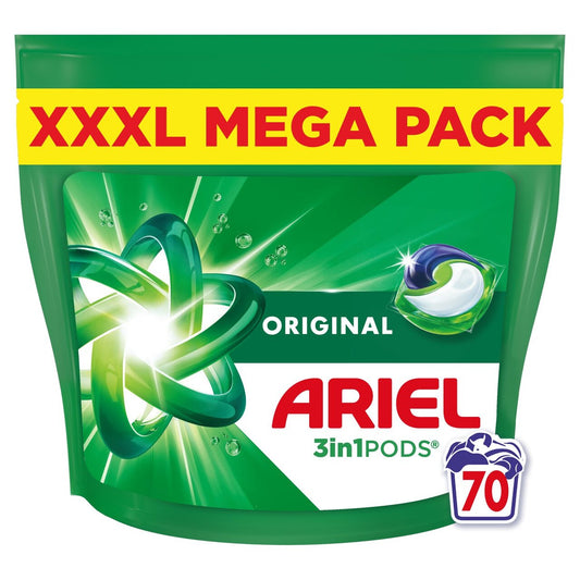 Ariel Original - All-in-1 Pods - Washing Liquid Capsules - 70 Washes