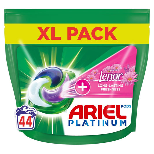 Ariel Platinum Washing Capsules - Plus Touch of Lenor - 44 Washes