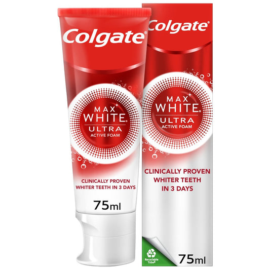 Colgate - Max White - Ultra Active Foam - Whitening Toothpaste - 75ml