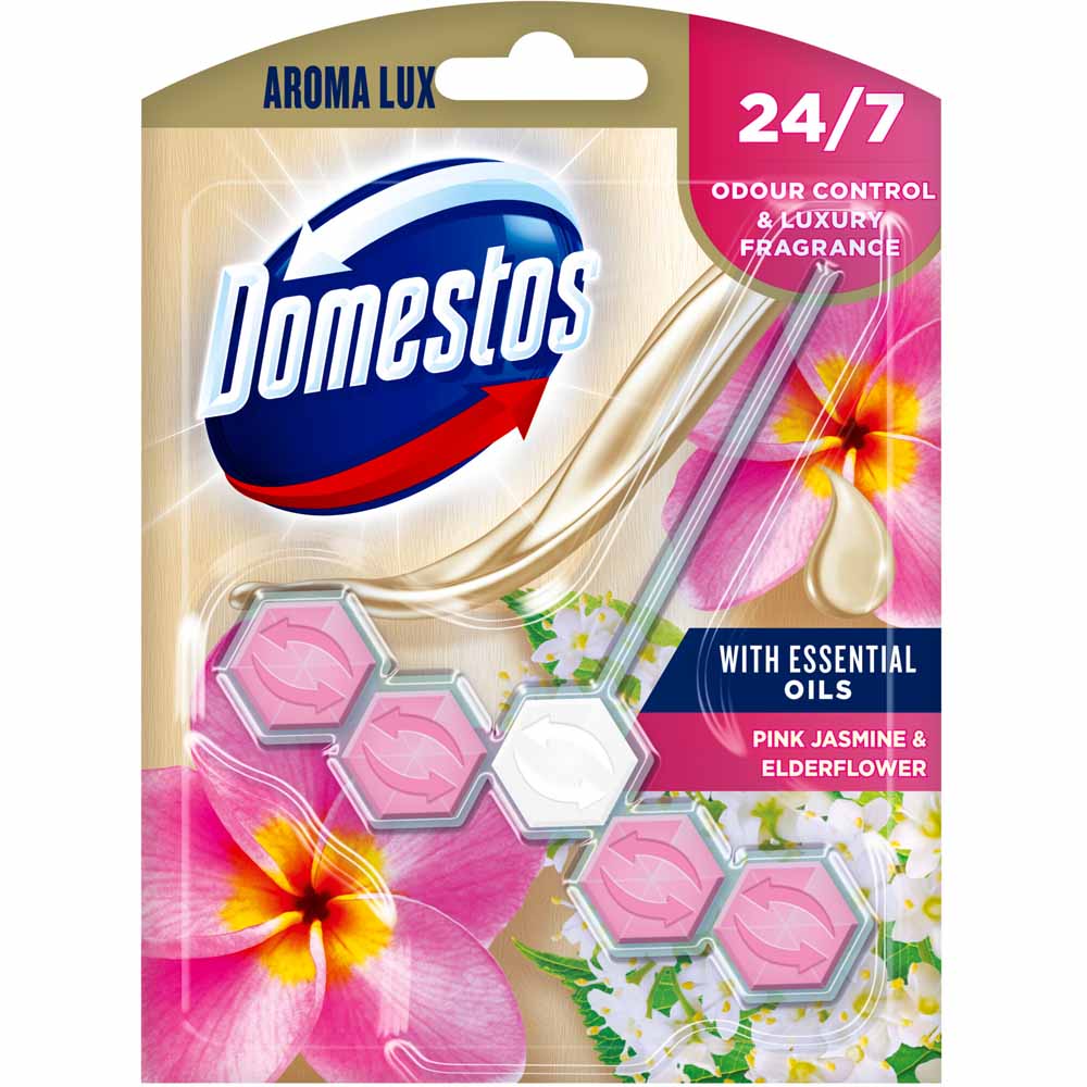 Domestos - Aroma Lux - Pink Jasmine & Elderflower - Toilet Block - 55g