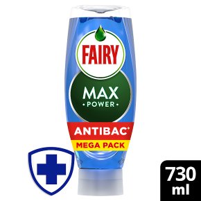 Fairy - Max Power - Anti-Bac - Washing Up Liquid - 730ml