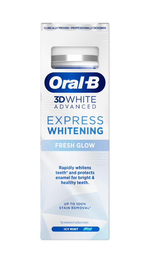 Oral-B 3D - White Advanced Express Whitening - Fresh Glow - Toothpaste 75ml